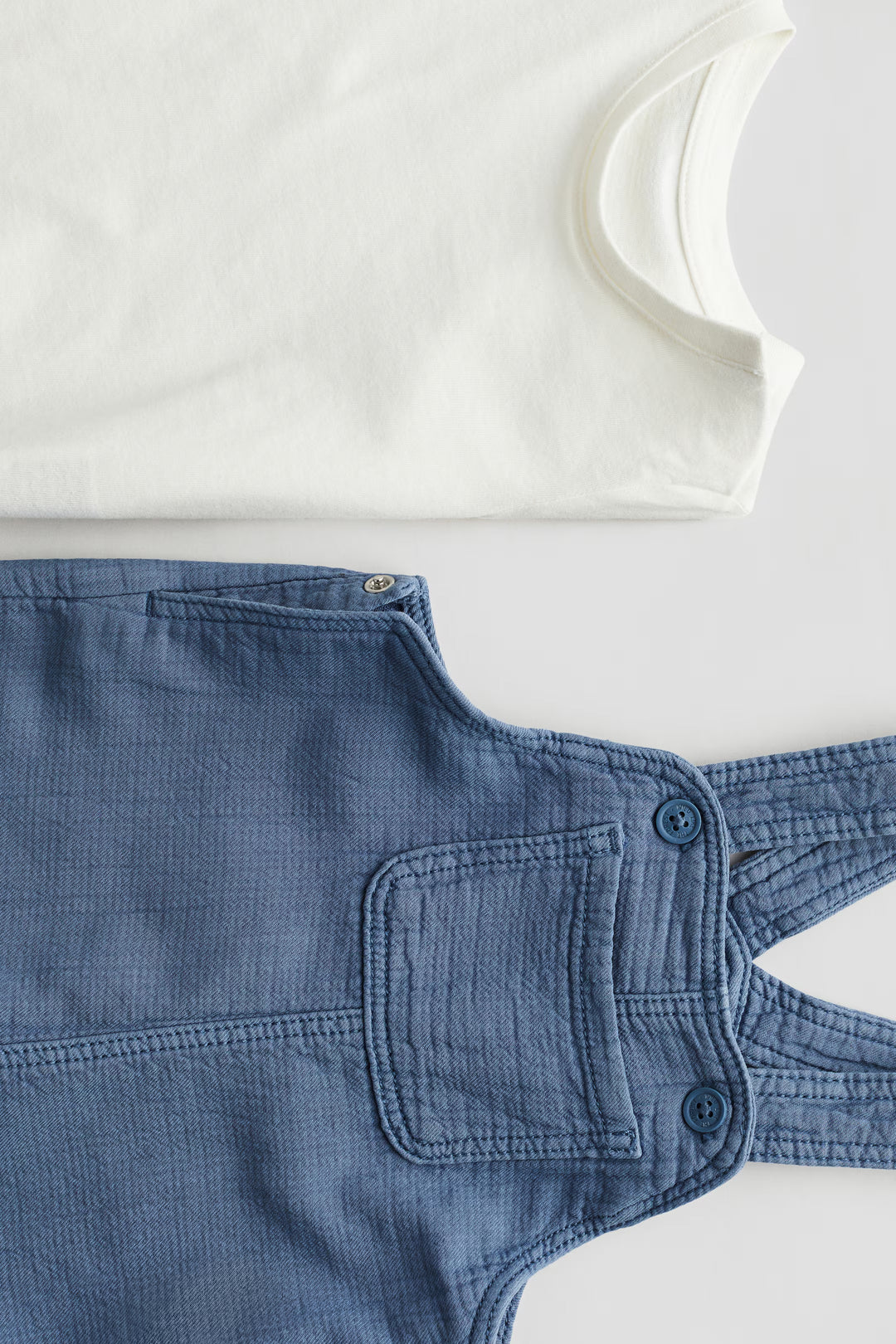 H&M 2-piece Overall and Shirt Set
