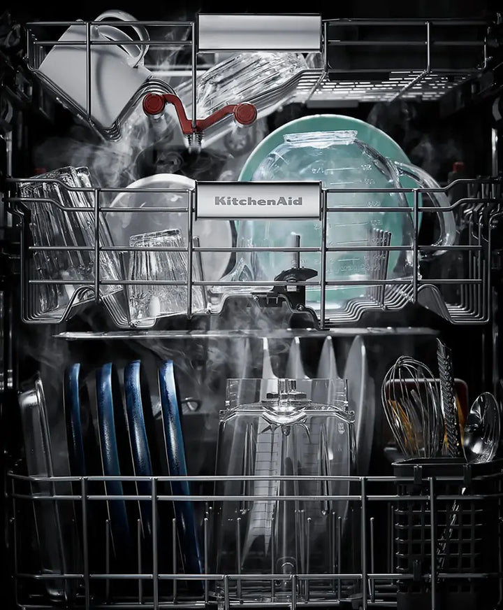 KitchenAid - 24" Top Control Built-In Stainless Steel Tub Dishwasher with 3rd Rack, FreeFlex, 44 dBA - Stainless Steel With PrintShield Finish
