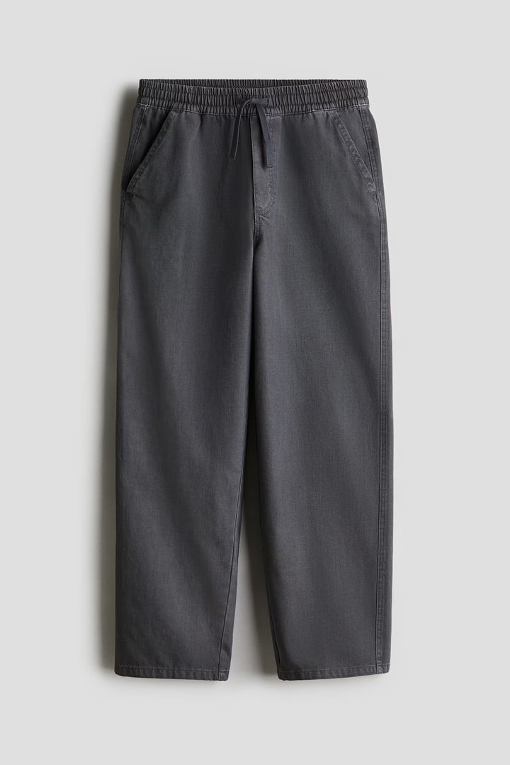 H&M Loose-Fit Cotton Twill Pants