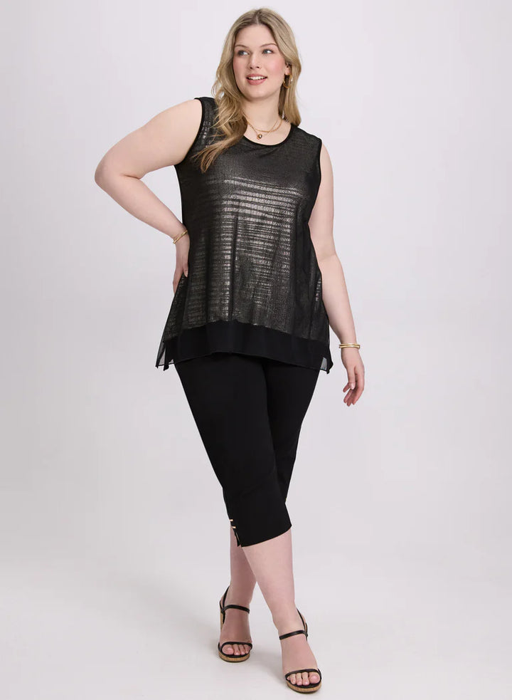 LAURA Joseph Ribkoff - Layered Metallic Tank Top