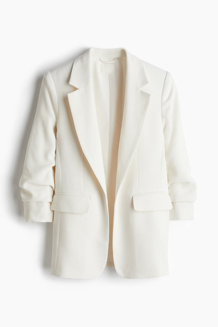 H&M Gathered-sleeve Jacket