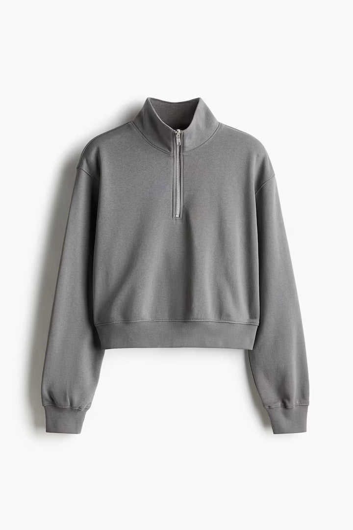 H&M HALF-ZIP SWEATSHIRT