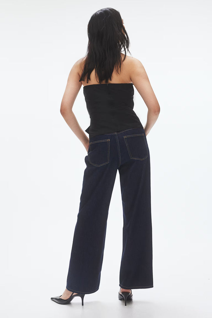 H&M Wide-leg Denim Pants