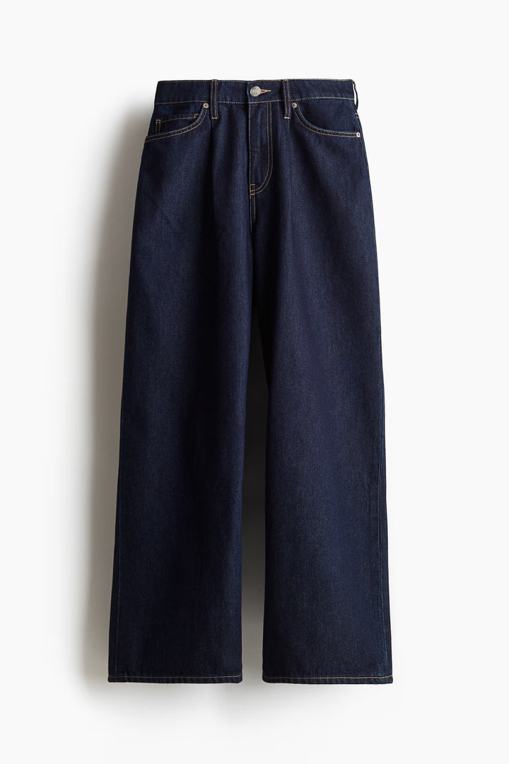H&M Wide-leg Denim Pants