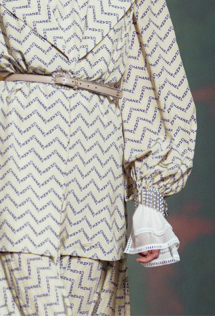 Chanel Embroidered & Printed Crepe de Chine