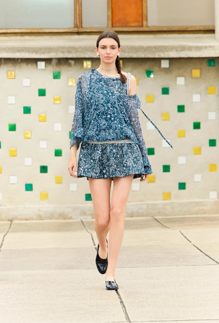 Chanel Printed Silk Muslin