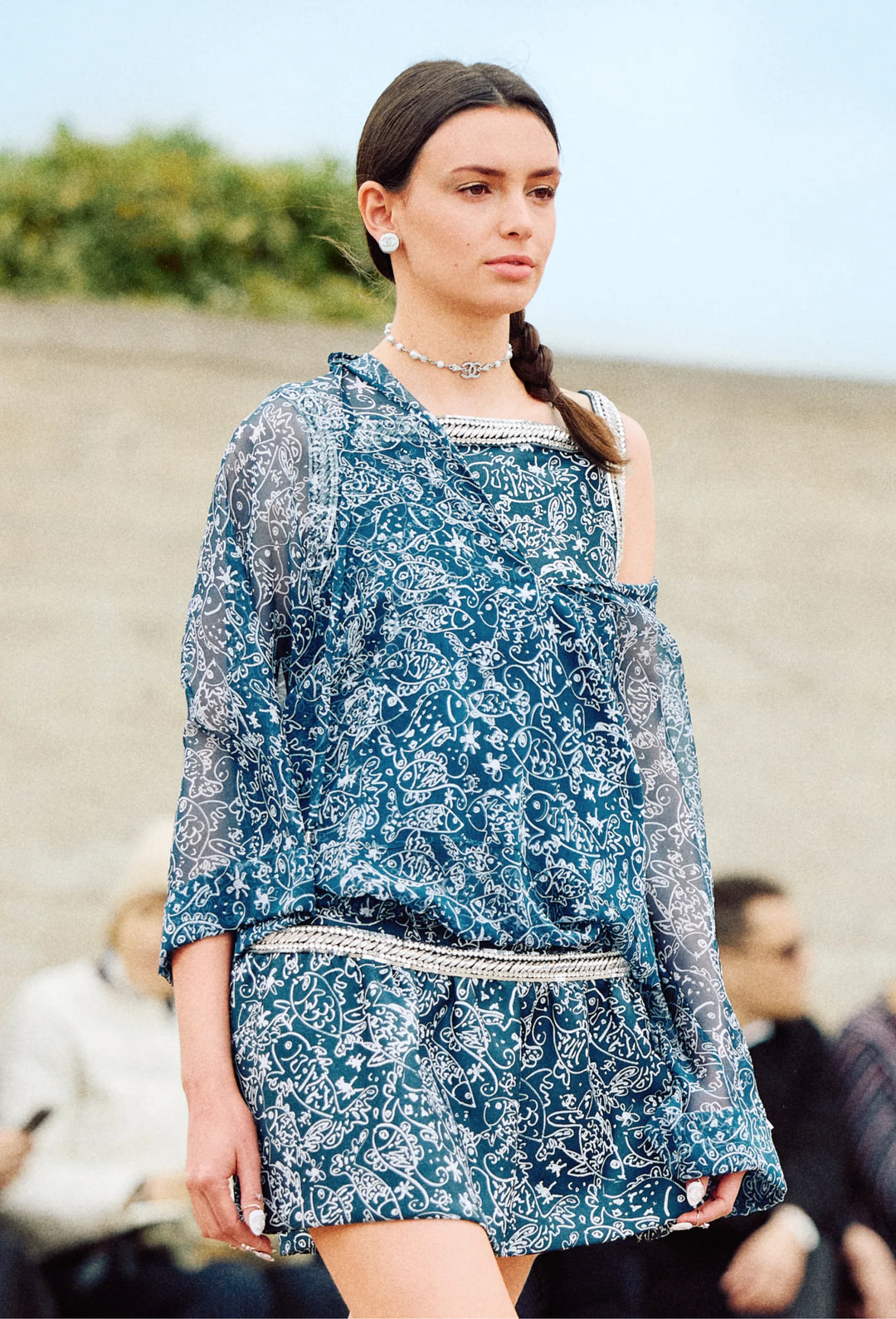 Chanel Printed Silk Muslin