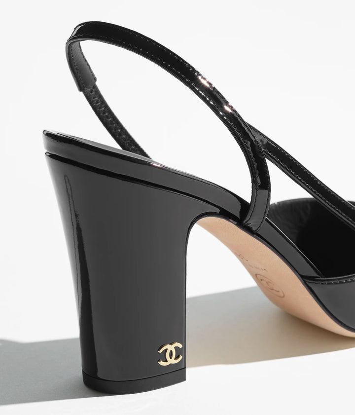 CHANEL Slingbacks Tweed & Grosgrain