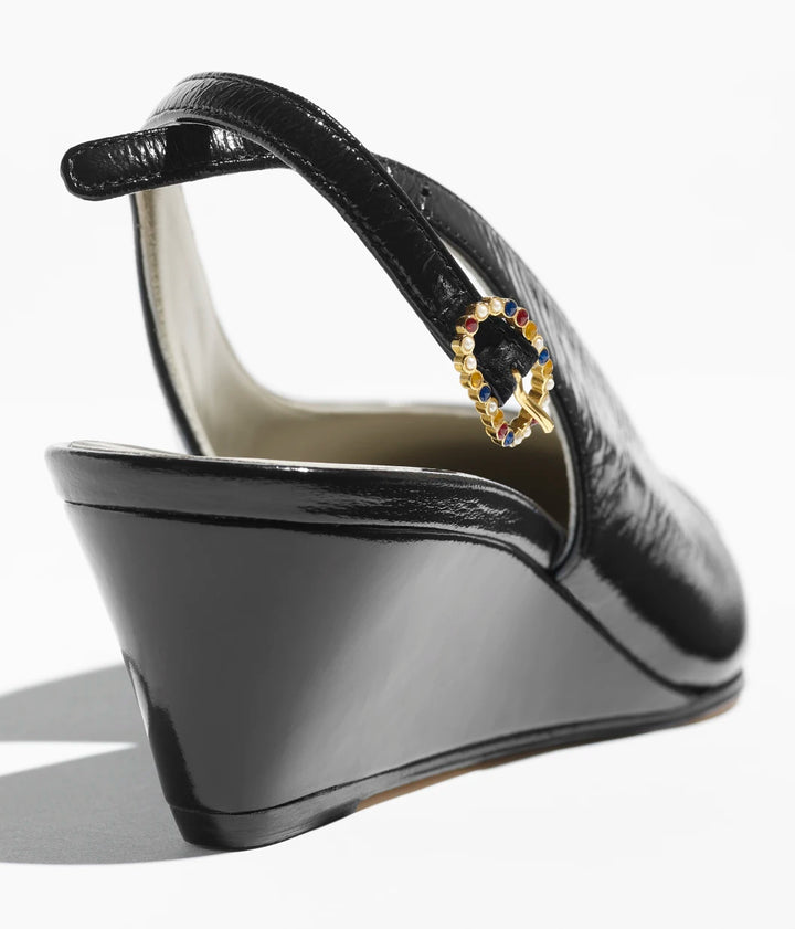 CHANEL Slingbacks   Shiny Lambskin
