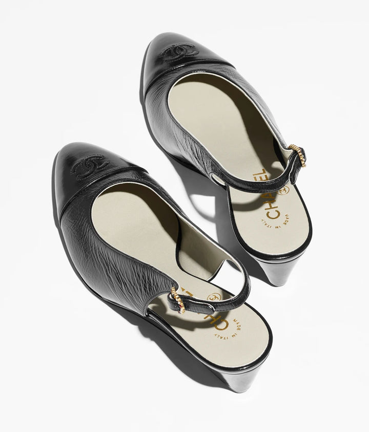 CHANEL Slingbacks   Shiny Lambskin