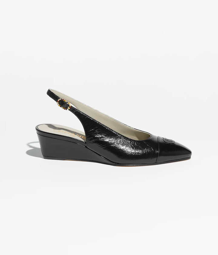 CHANEL Slingbacks   Shiny Lambskin