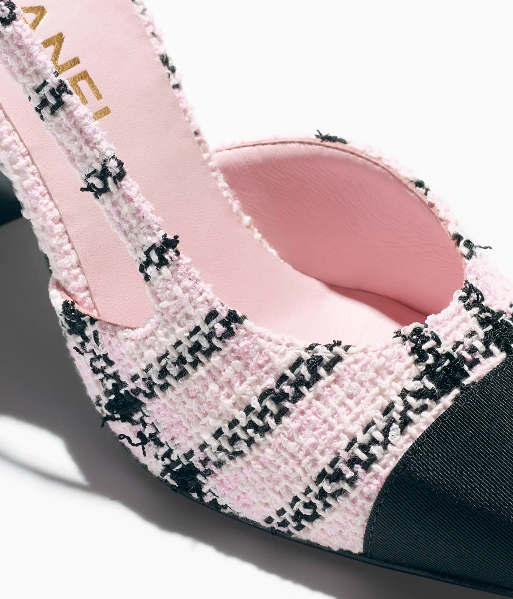 CHANEL Slingbacks Tweed & Grosgrain