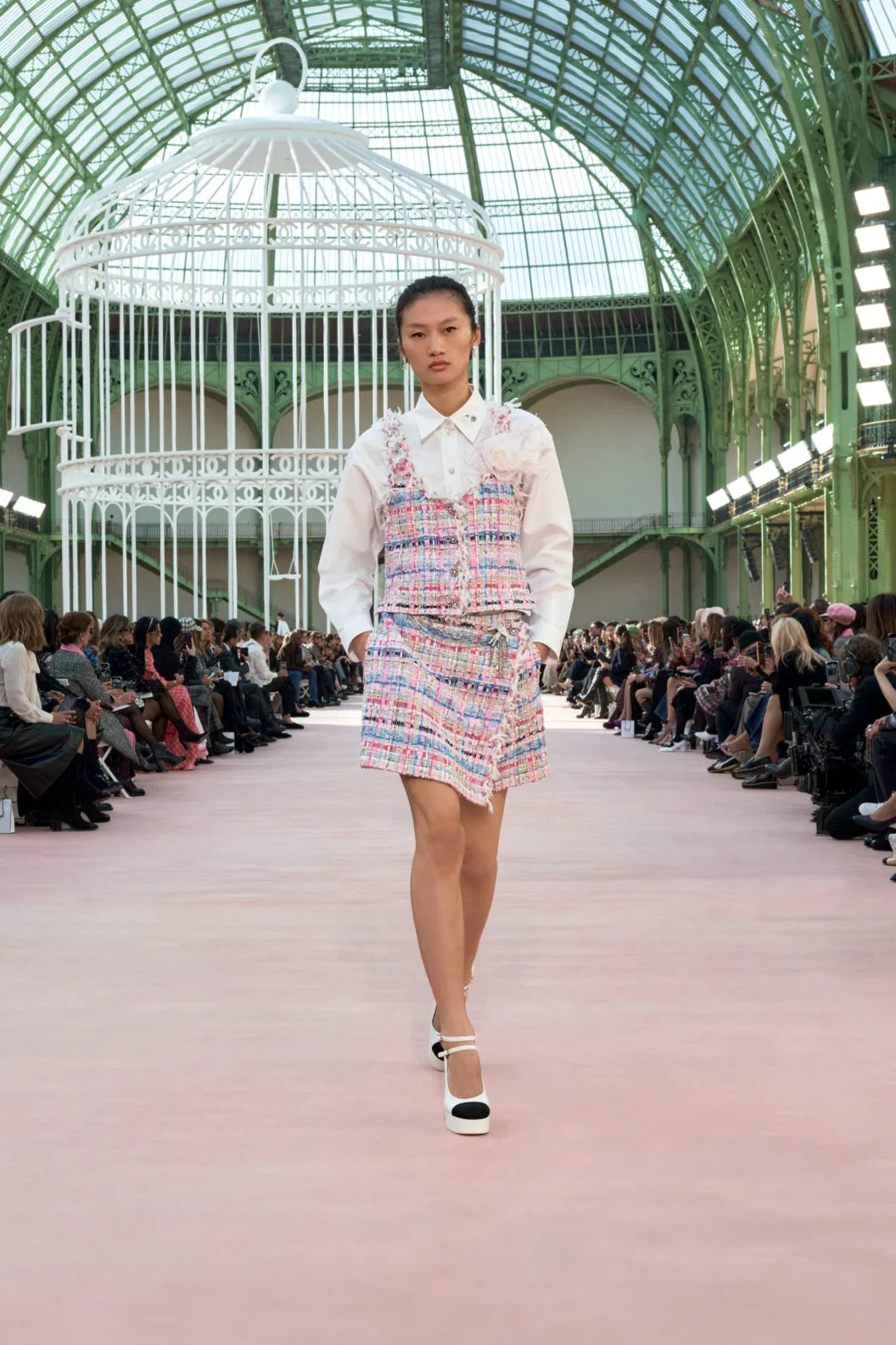 CHANEL Shirt Embroidered Cotton