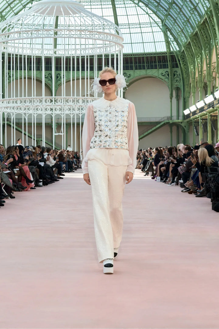 CHANEL Blouse Silk Muslin