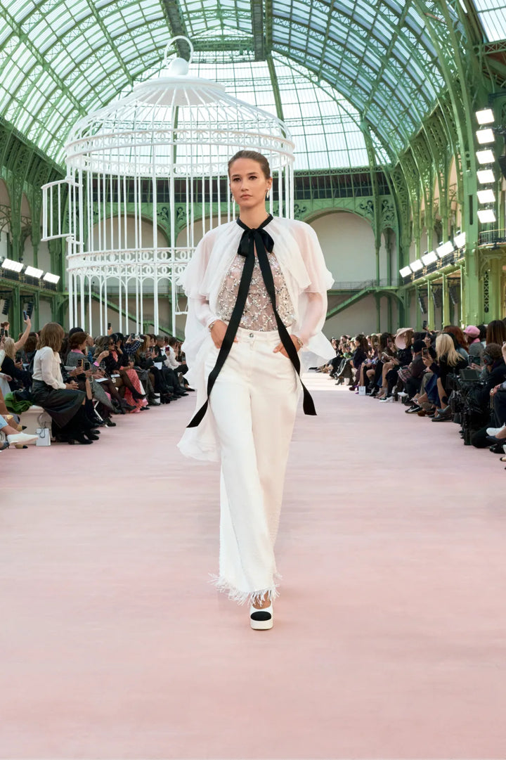 CHANEL Spring-Summer 2025   Jeans   Denim Embroidered with Beads
