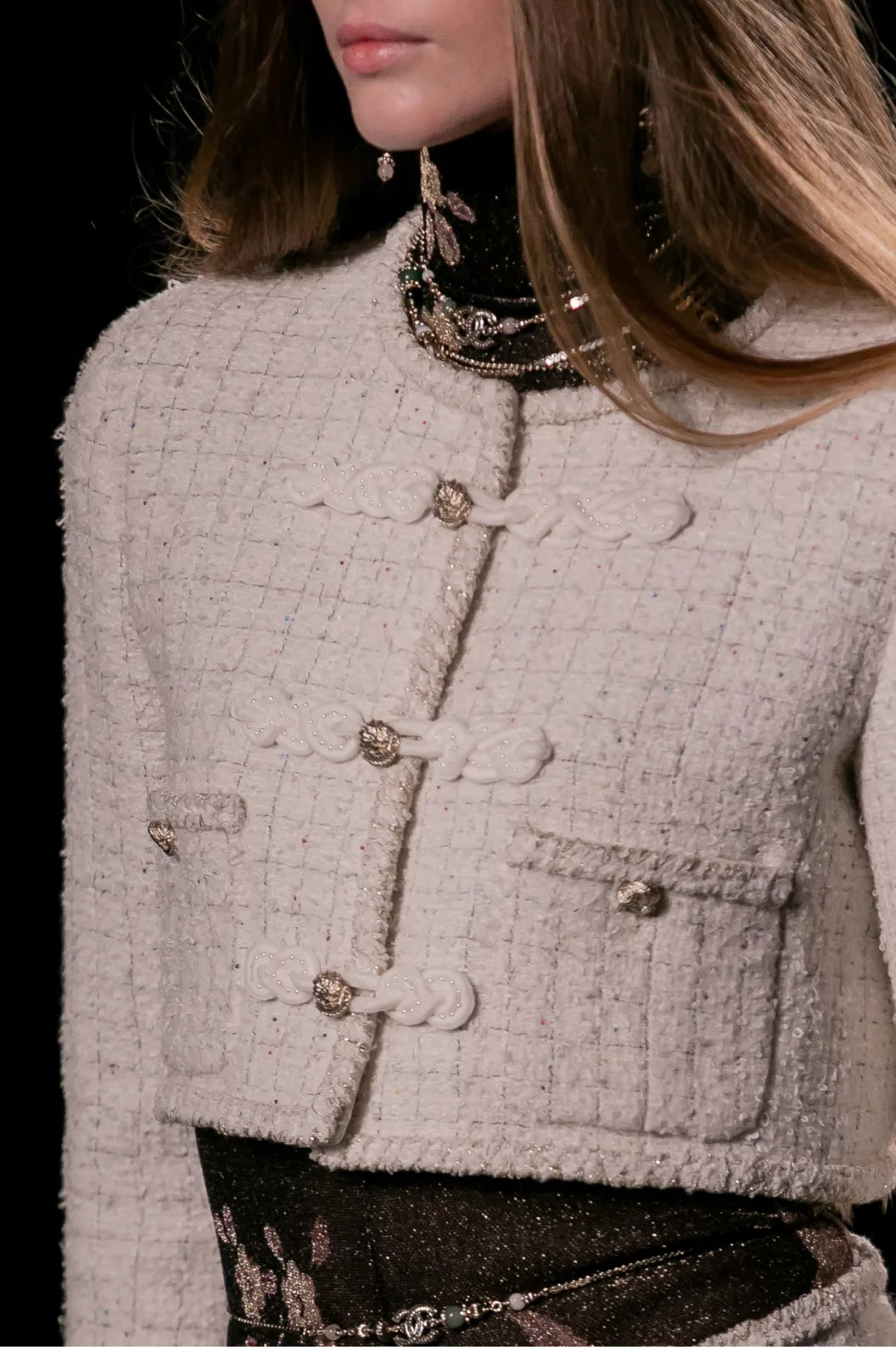 CHANEL Métiers d’art   Jacket   Embroidered Linen & Wool Tweed