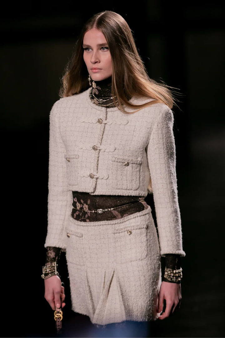 CHANEL Métiers d’art   Jacket   Embroidered Linen & Wool Tweed
