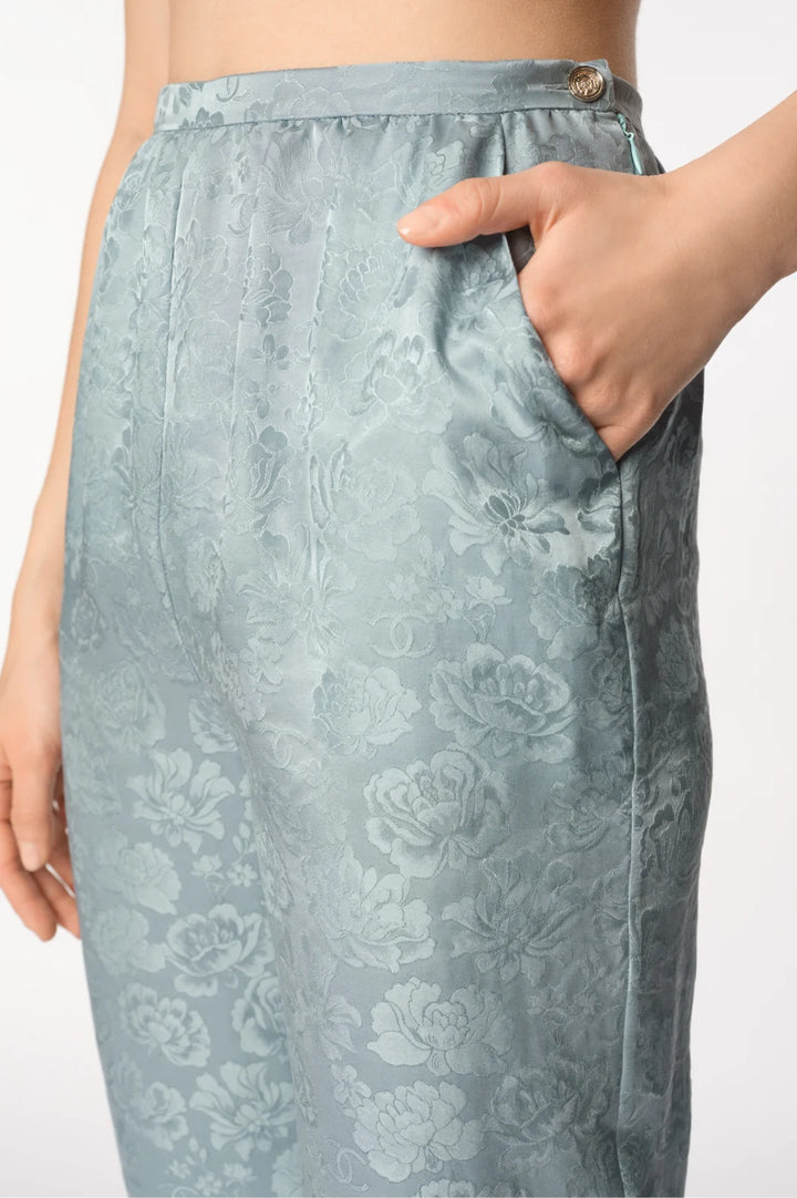 CHANEL Métiers d’art   Pants   Silk Jacquard