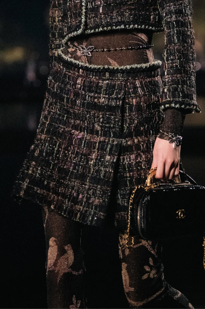 CHANEL  Métiers d’art   Skirt   Cotton Tweed
