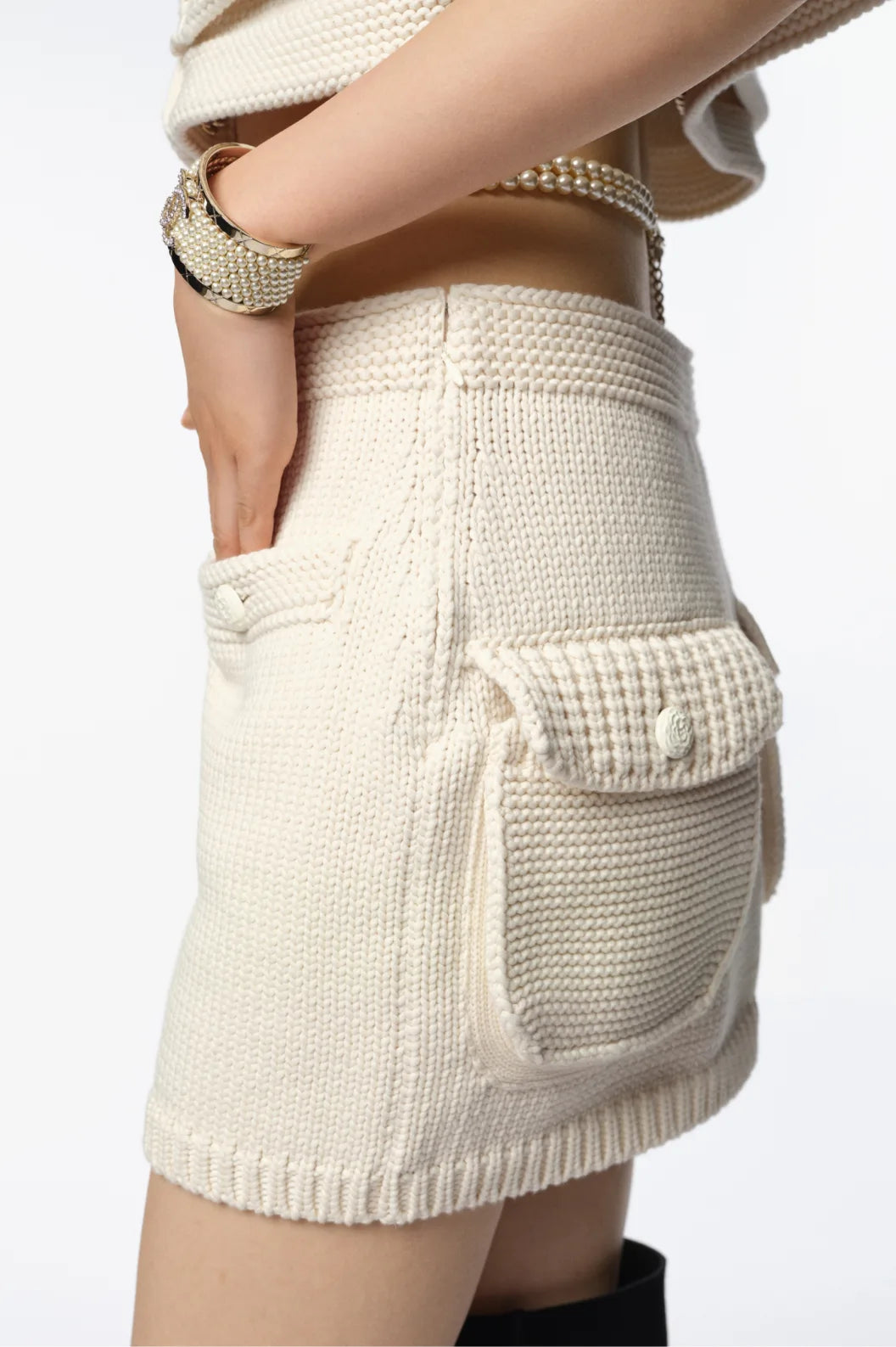 CHANEL Skirt Cotton & Mixed Fibers