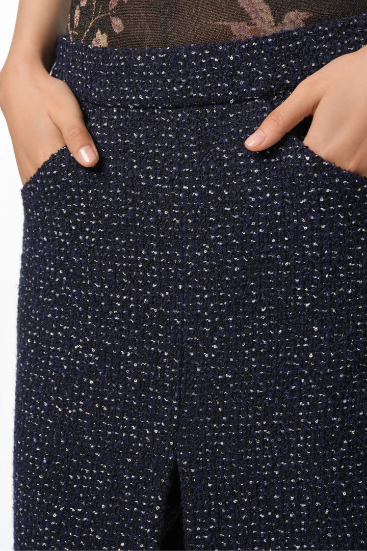 CHANEL Skirt Wool & Cotton Tweed