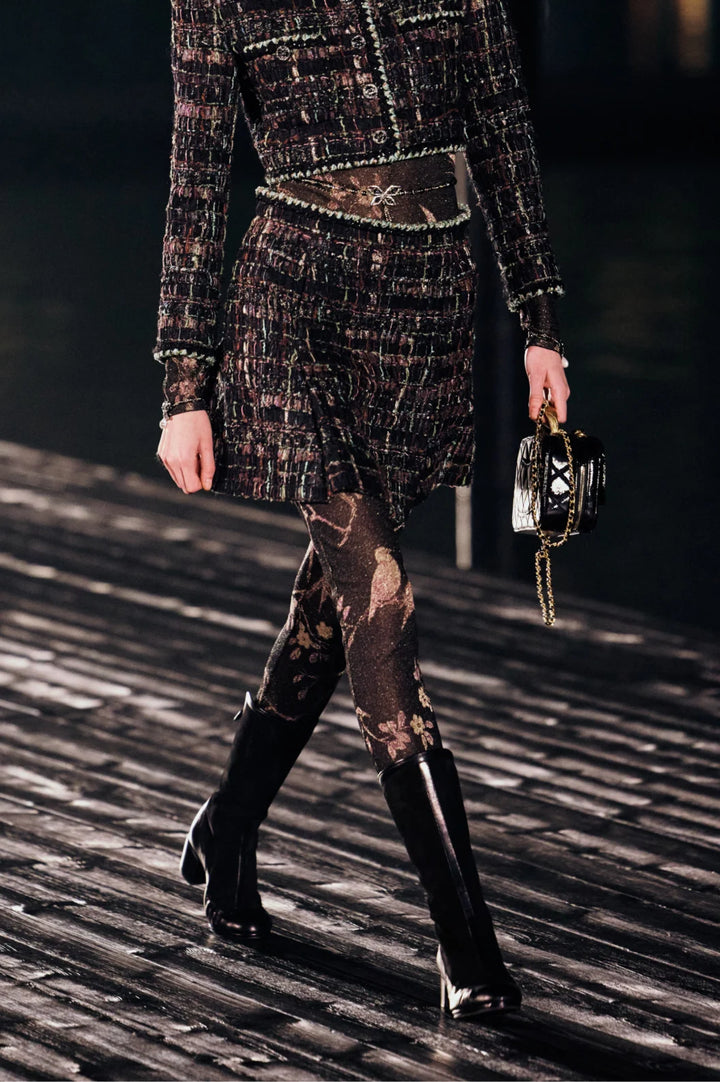 CHANEL  Métiers d’art   Skirt   Cotton Tweed