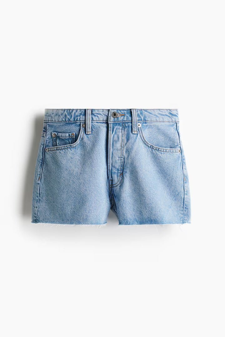 H&M HIGH-WAIST DENIM SHORTS