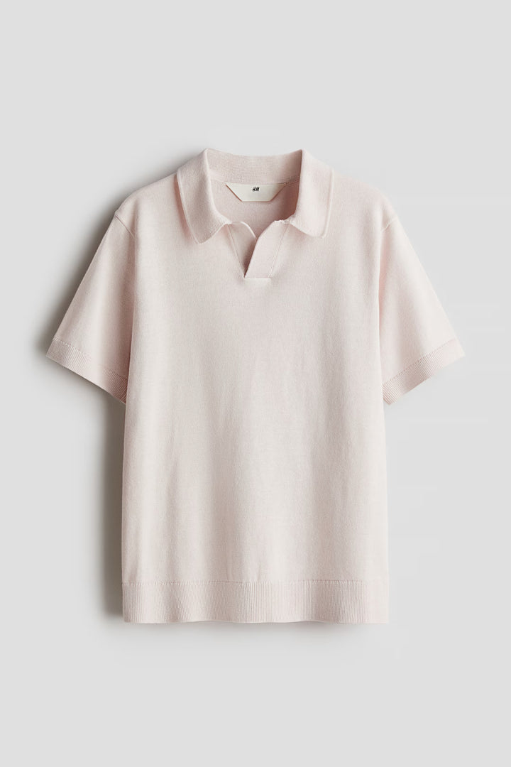 H&M Fine-knit Polo Shirt