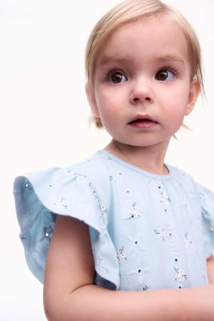 H&M Eyelet-Embroidered Dress