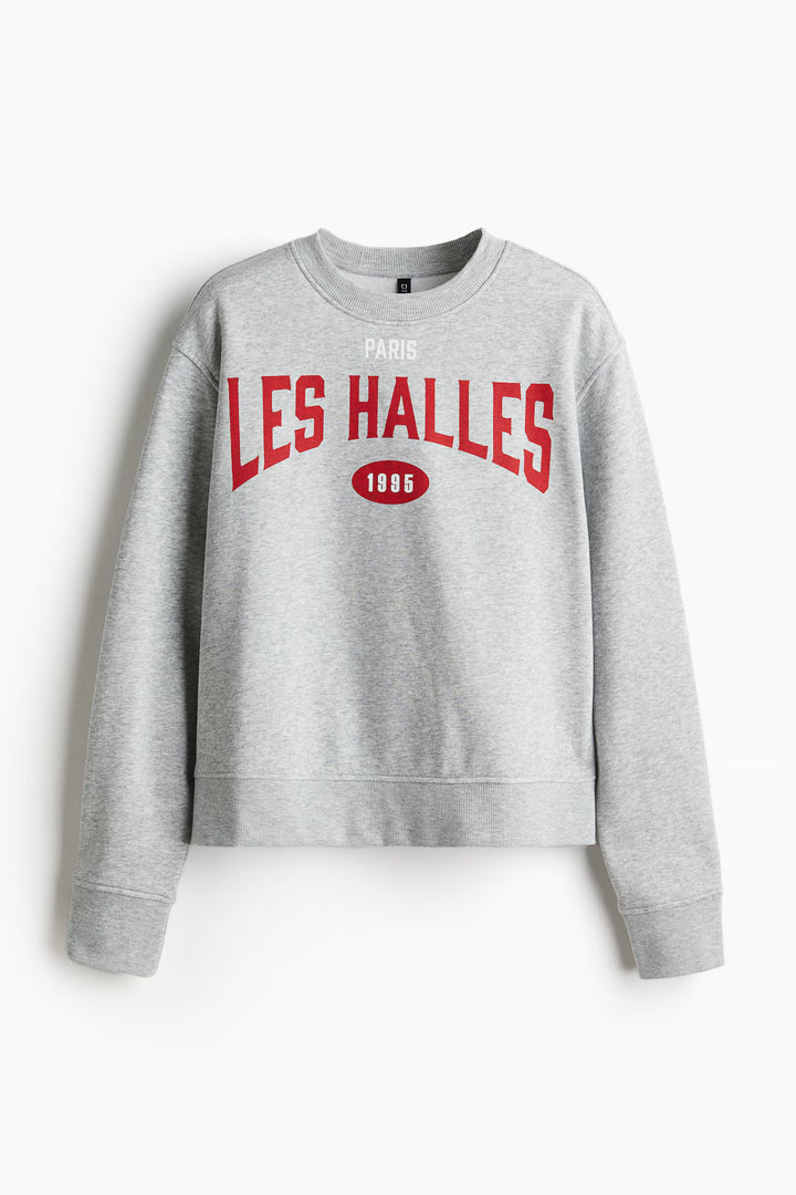 H&M Oversized Motif-Front Sweatshirt
