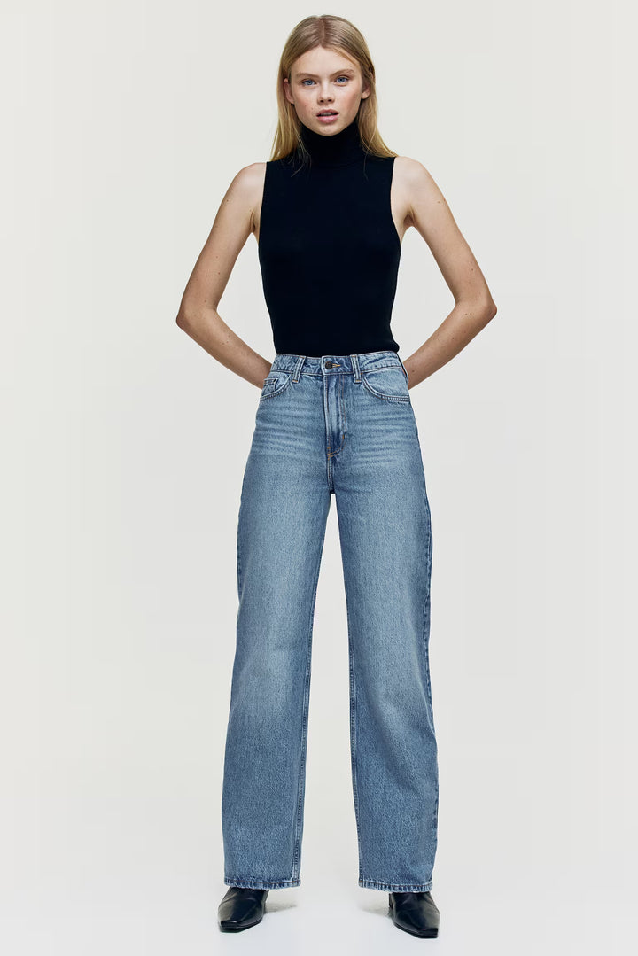 H&M Ava Ultra High Rise Wide Leg Jeans