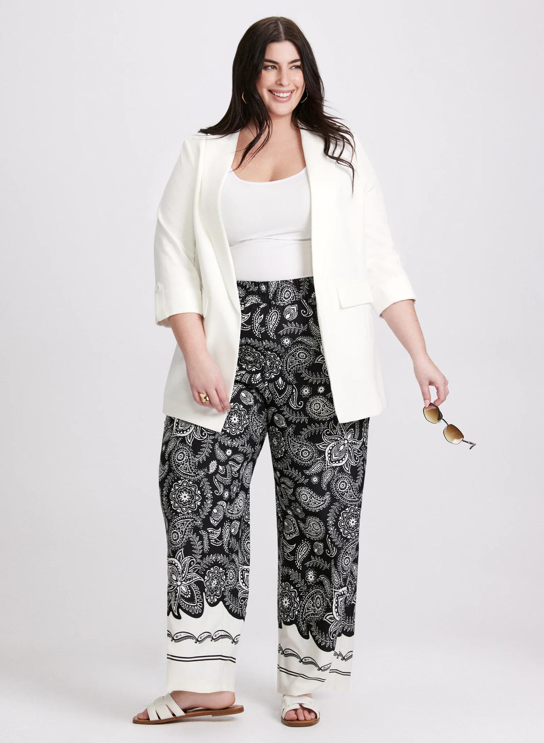 LAURA Open-Front Longline Blazer