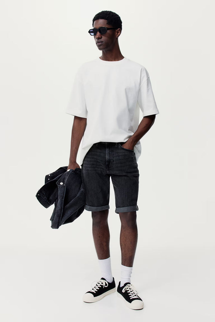 H&M Slim Denim Shorts