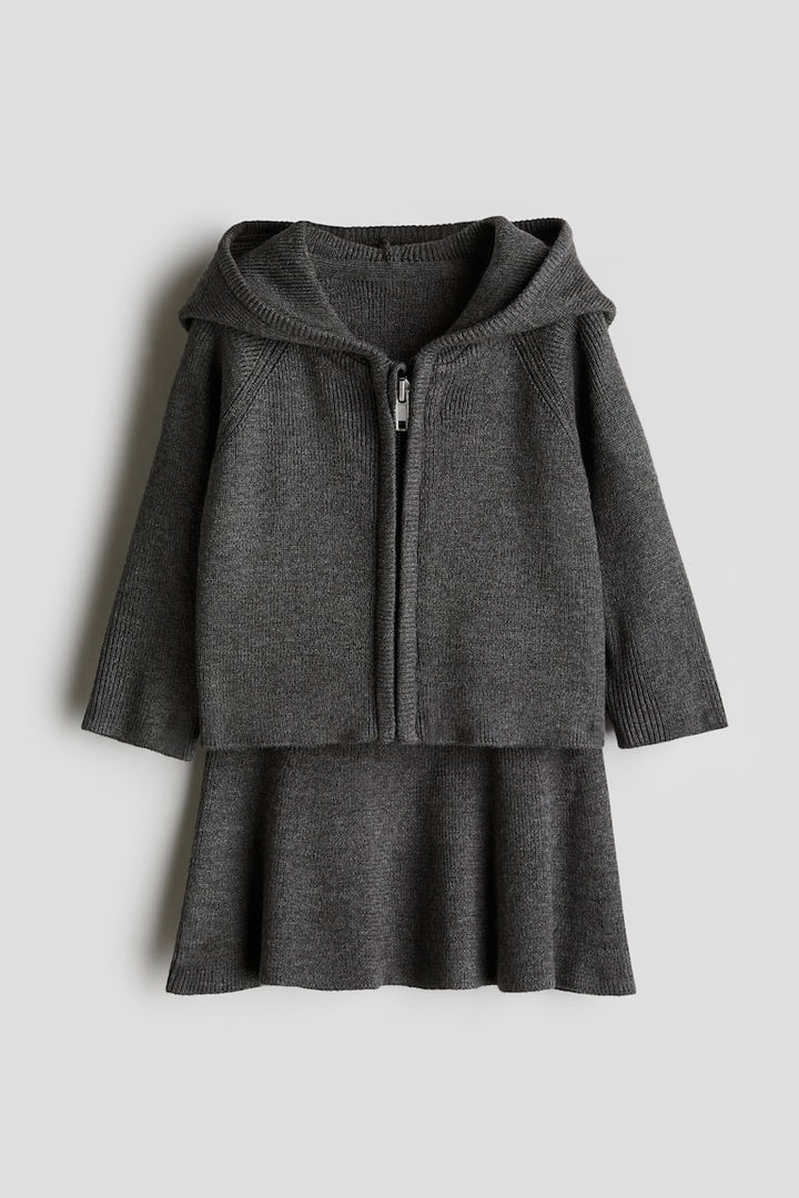 H&M 2-piece Cardigan and Skirt Set