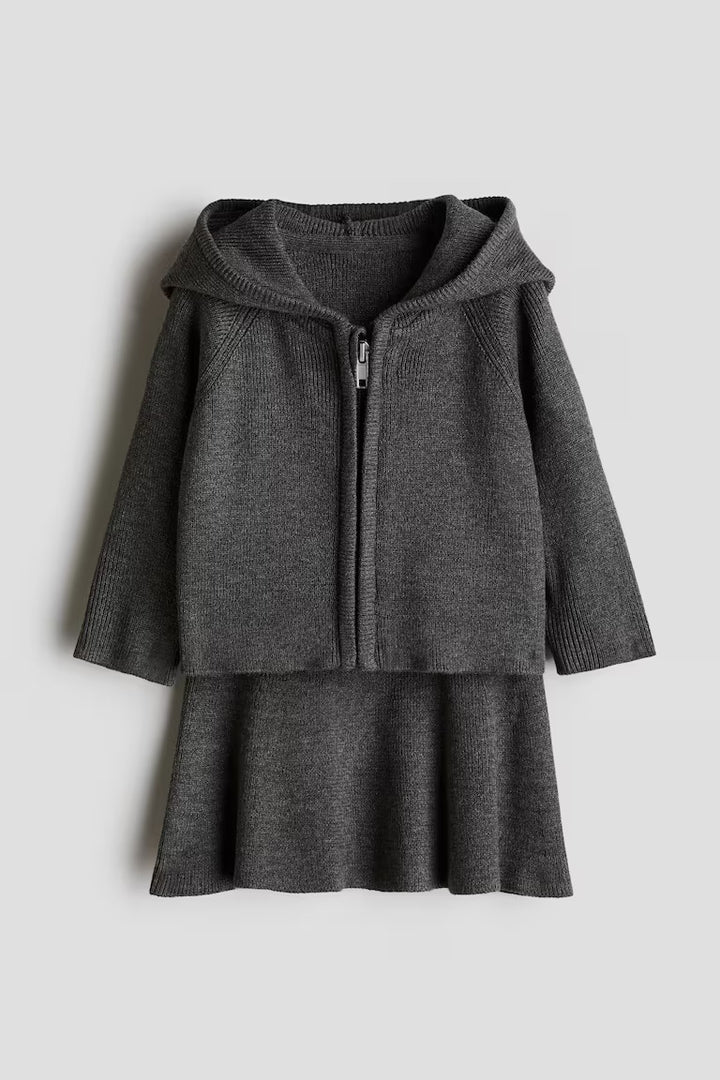 H&M 2-piece Cardigan and Skirt Set