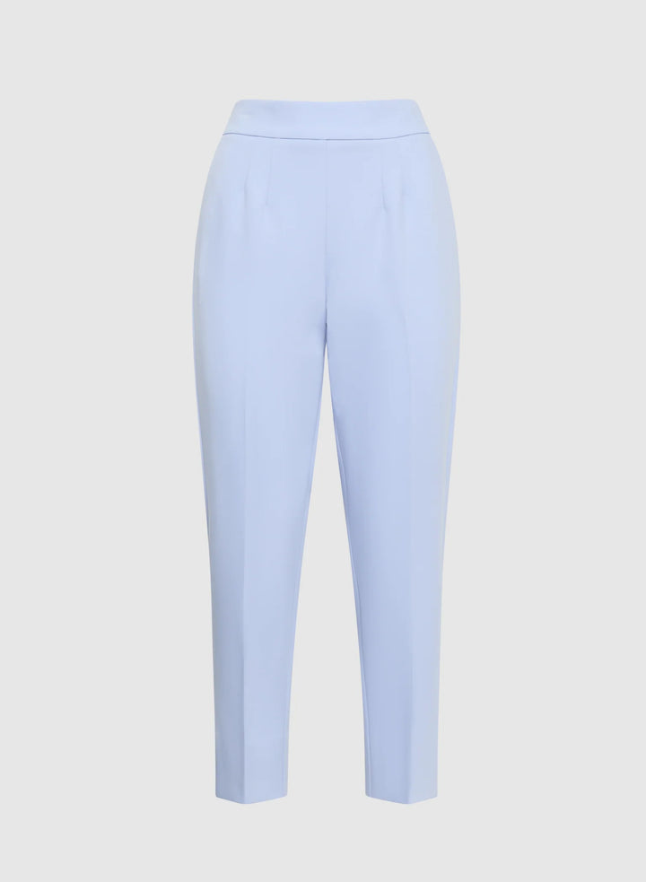 LAURA Pleated Slim-Leg Pants