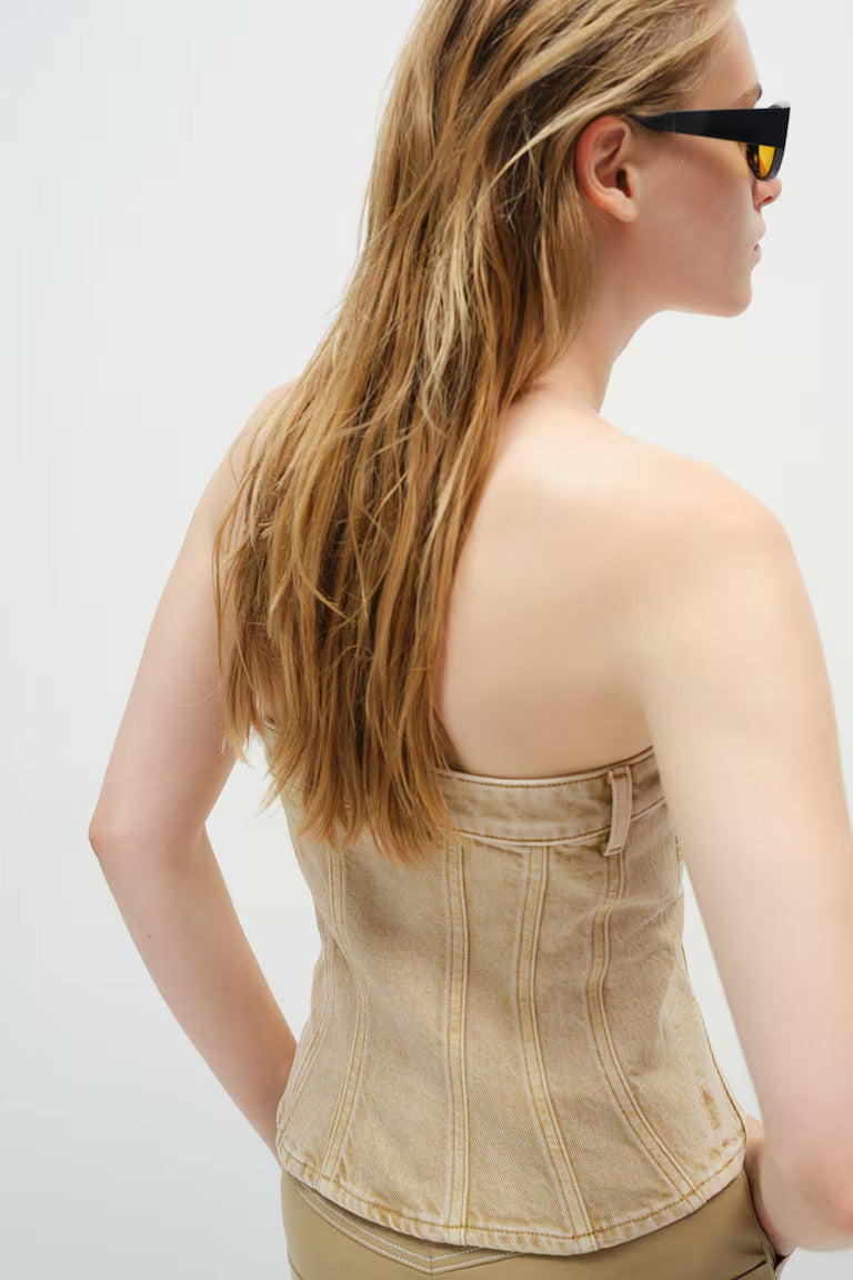 H&M Denim Bustier