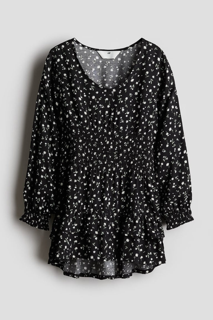 H&M Smocked-Detail Dress