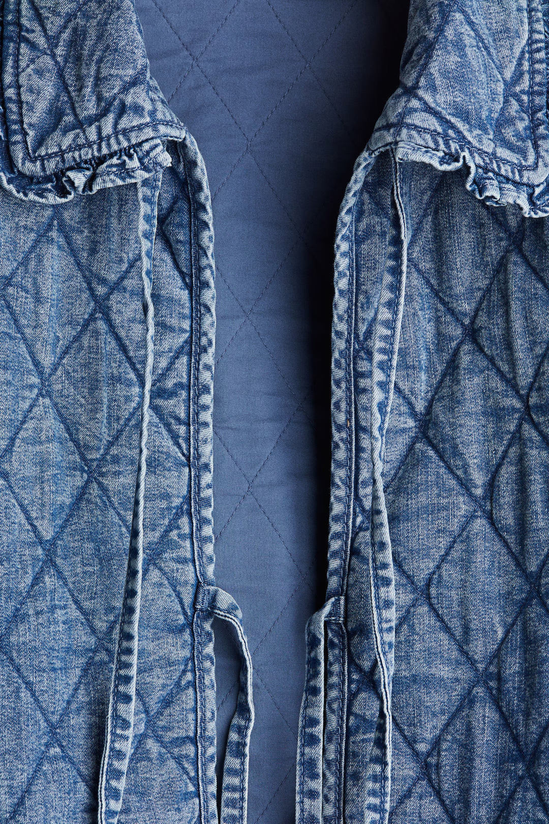 H&M Quilted Denim Jacket