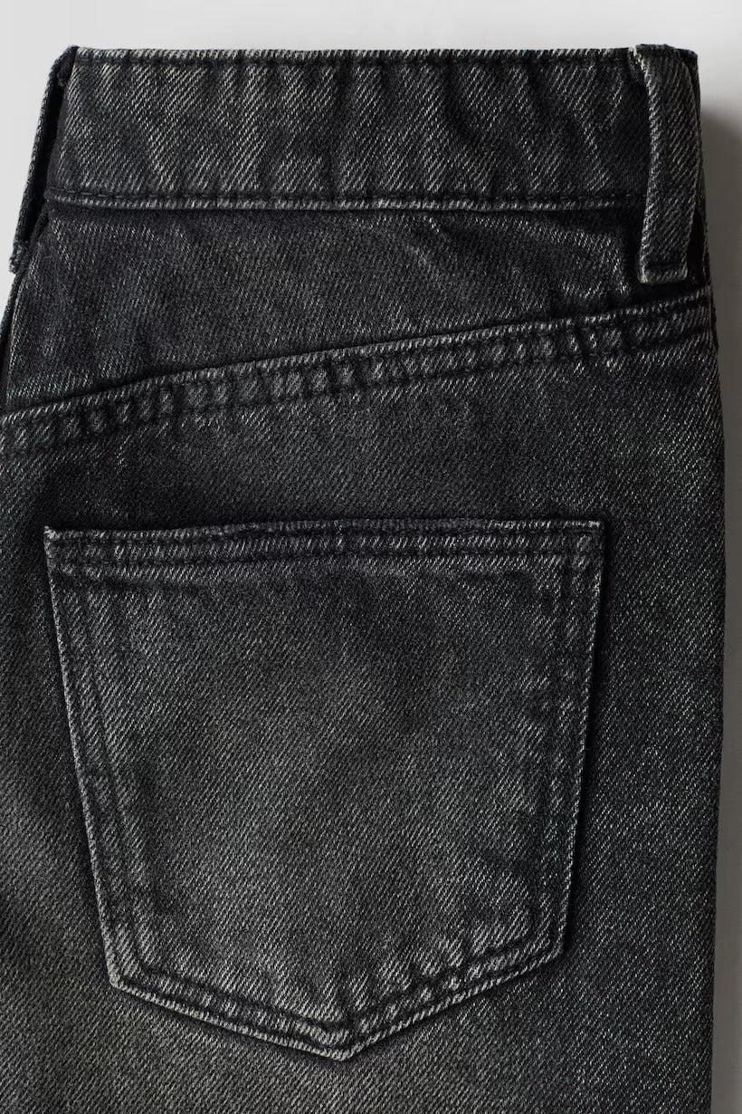 H&M Frayed-Edge Denim Shorts