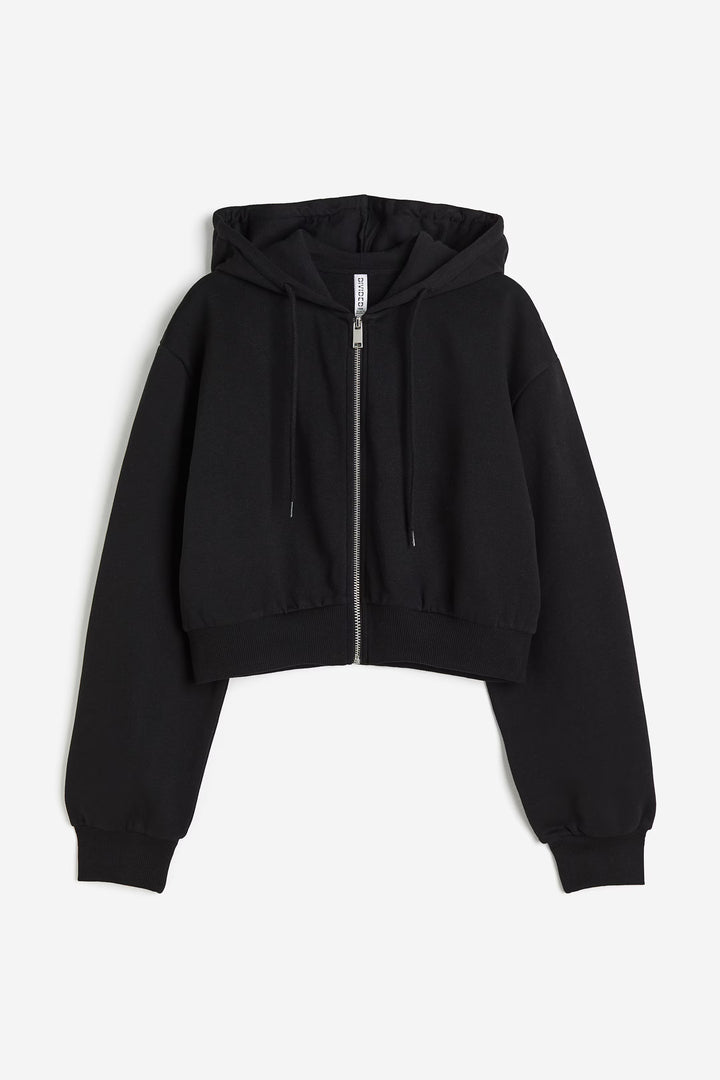 H&M Short Hooded Sweatshirt Jacket
