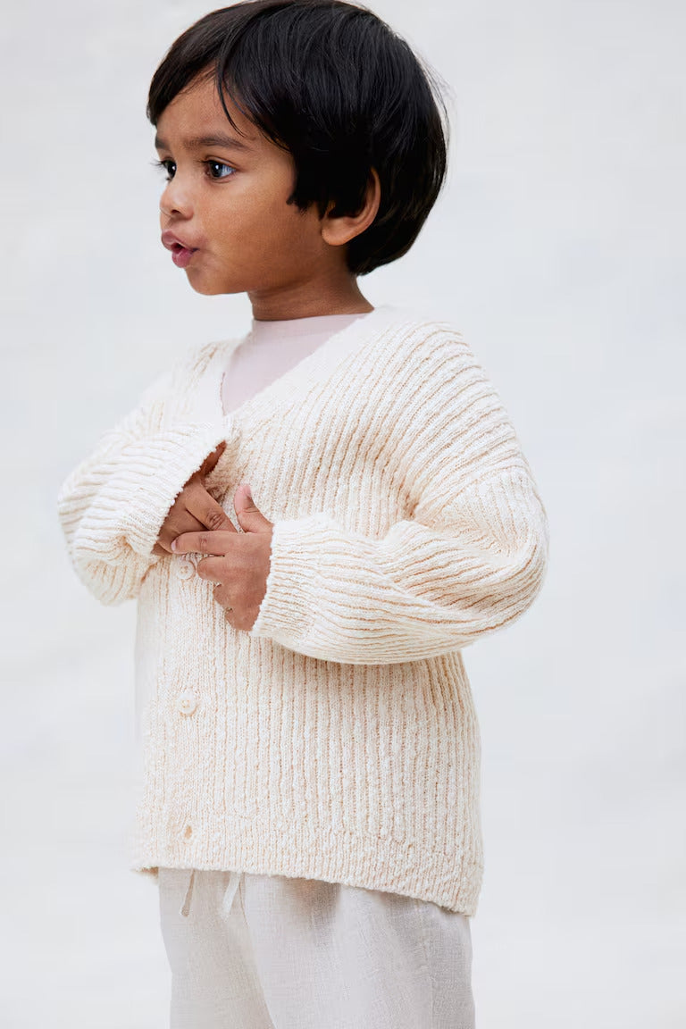 H&M Oversized bouclé-knit cardigan
