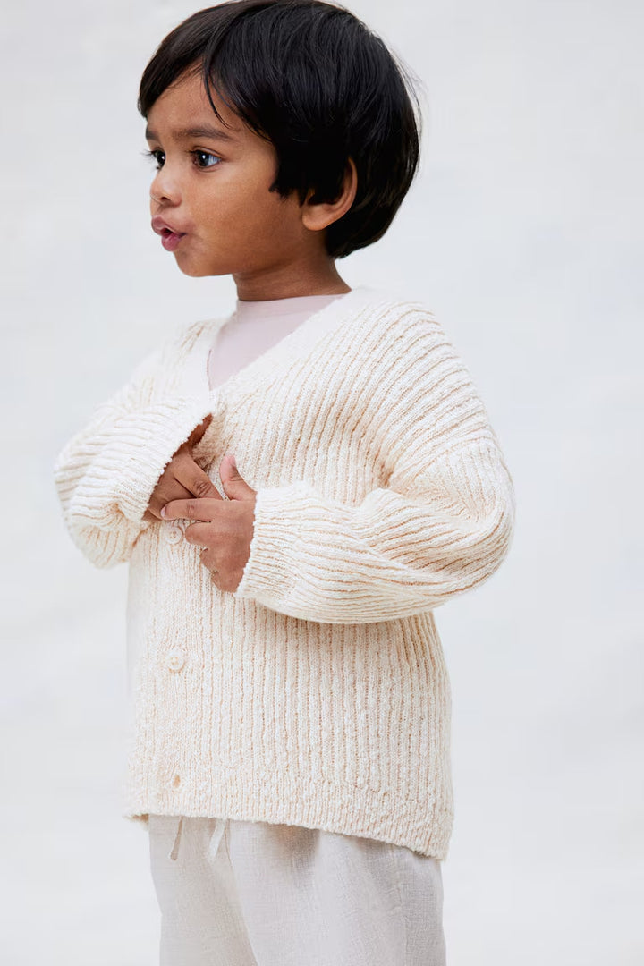 H&M Oversized bouclé-knit cardigan