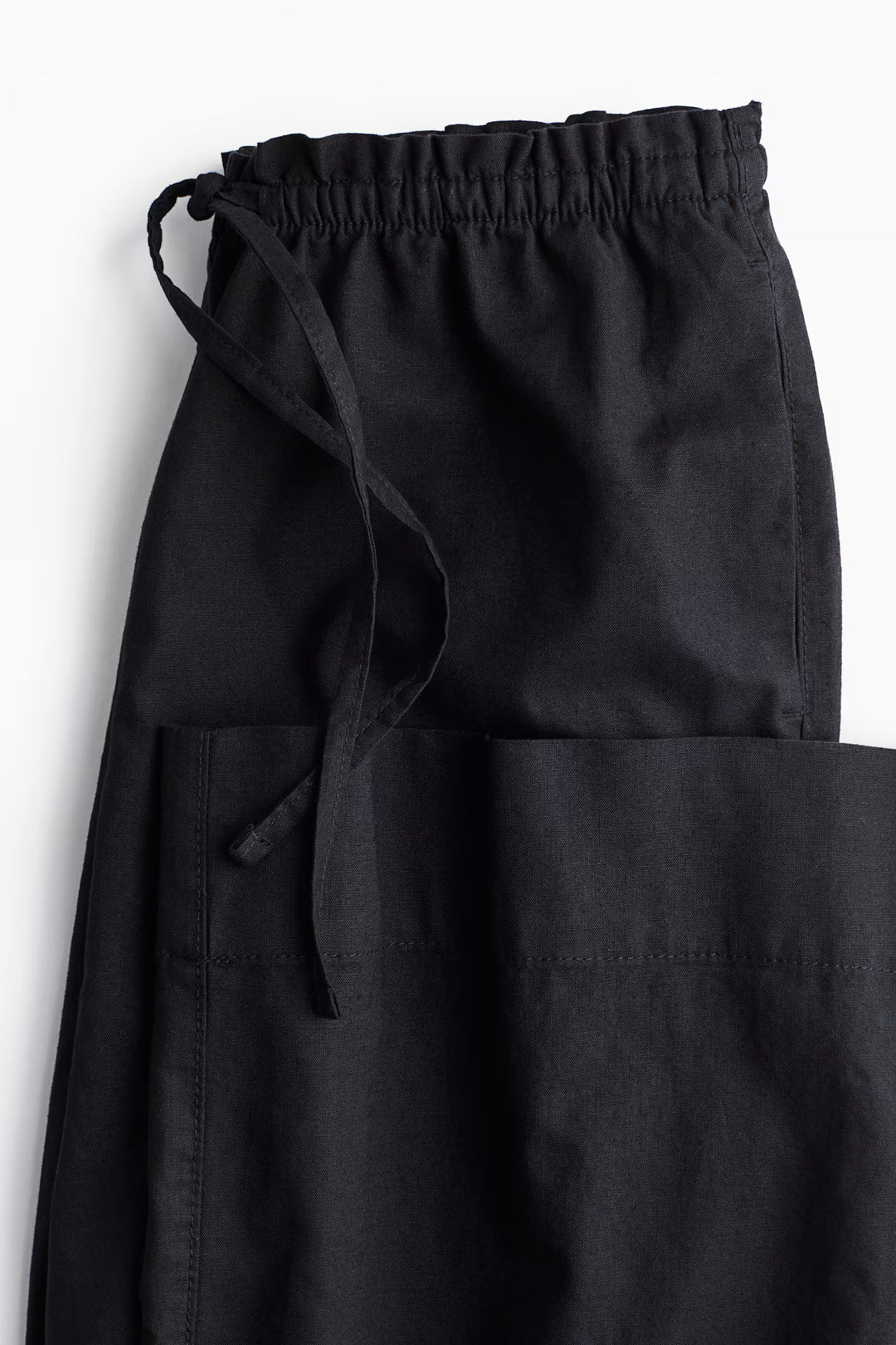 H&M Wide-leg Linen-blend Pants