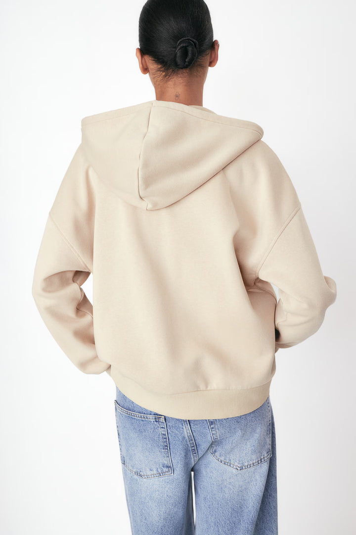 H&M Oversized Hooded Jacket with Motif