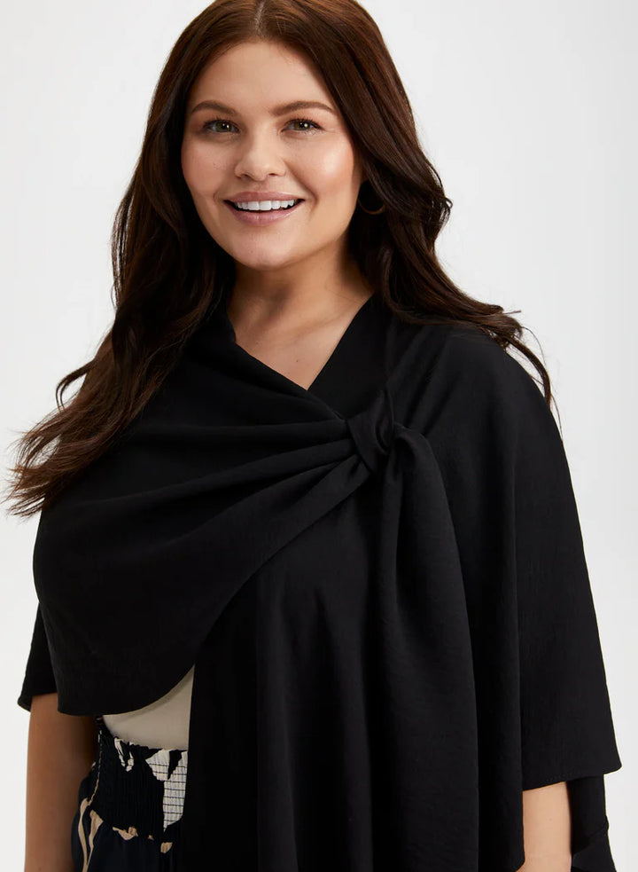 LAURA Textured Crepe Shawl