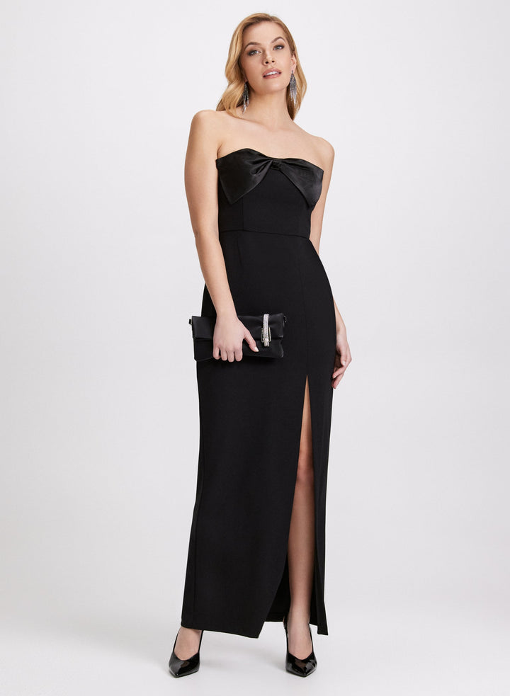 LAURA Satin Bow Dress