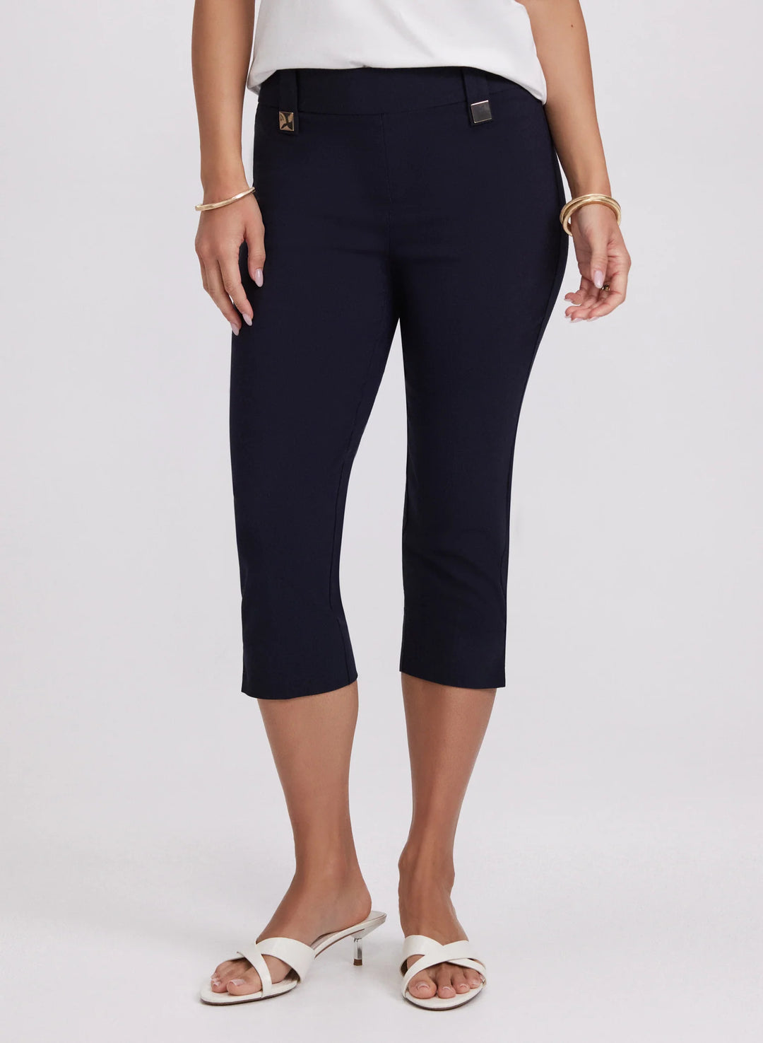 LAURA Bengaline Pull-On Capris