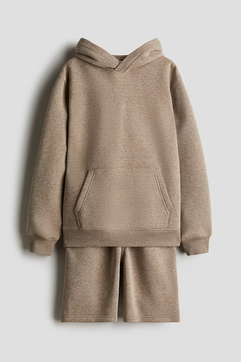 H&M 2-piece Sweatshirt Hoodie and Sweatshorts Set