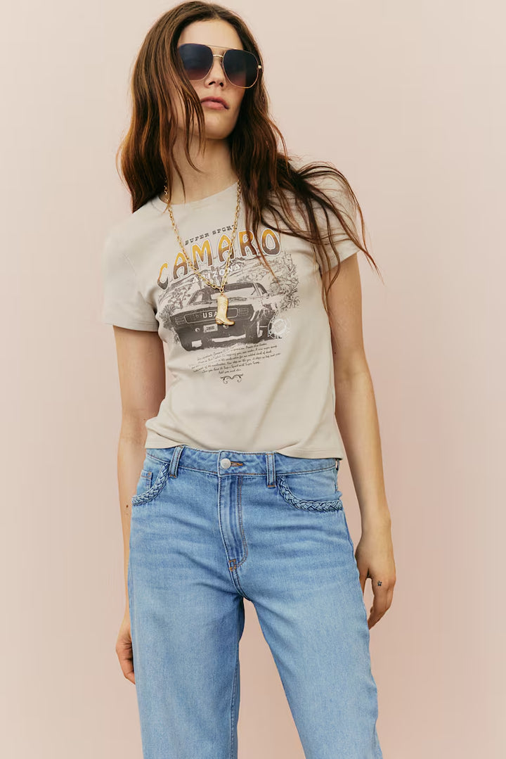 H&M PRINTED T-SHIRT